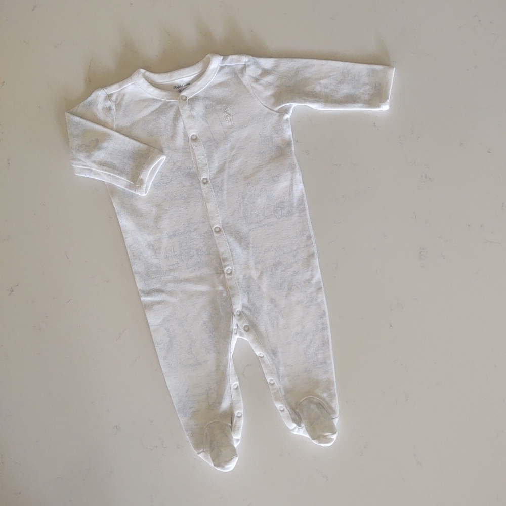 RALPH Lauren | Footed Toile Pajamas - Picture 1 of 11